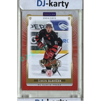2024/25 Goal Cards Maxa liga 1. série #SLA-22 Šimon Slavíček Parallel Expo Gold 1of4