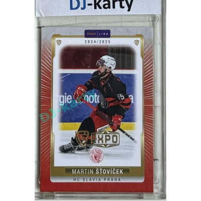 2024/25 Goal Cards Maxa liga 1. série #SLA-17 Martin Šťovíček Parallel Expo Gold 1of4