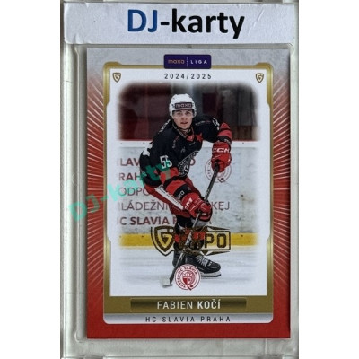 2024/25 Goal Cards Maxa liga 1. série #SLA-04 Fabien Kočí Parallel Expo Gold 1of4