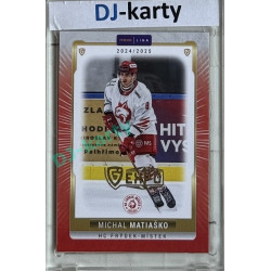 2024/25 Goal Cards Maxa liga 1. série #FMI-10 Michal Matiačko Parallel Expo Gold 1of4
