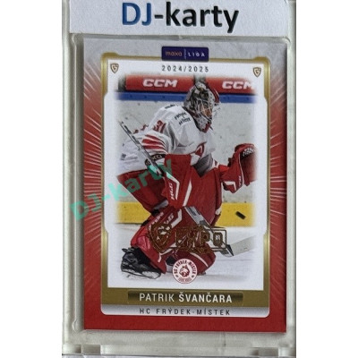 2024/25 Goal Cards Maxa liga 1. série #FMI-01 Patrik Švančara Parallel Expo Gold 1of4