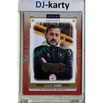 2024/25 Goal Cards Maxa liga 1. série #FMI-25 Jozef Daňo Parallel Expo Gold 1of4