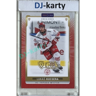 2024/25 Goal Cards Maxa liga 1. série #FMI-13 Lukáš Kucsera Parallel Expo Gold 1of4