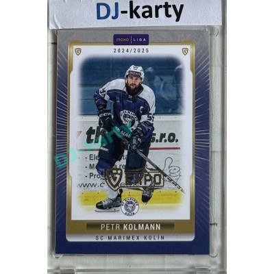 2024/25 Goal Cards Maxa liga 1. série #KOL-04 Petr Kolmann Parallel Expo Gold 1of4