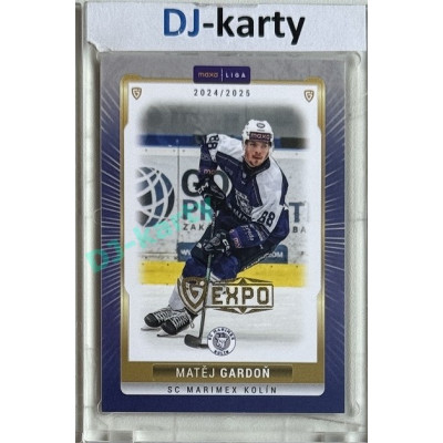2024/25 Goal Cards Maxa liga 1. série #KOL-19 Matěj Gardoň Parallel Expo Gold 1of4