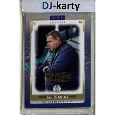 2024/25 Goal Cards Maxa liga 1. série #KOL-23 Jan Šťastný Parallel Expo Gold 1of4