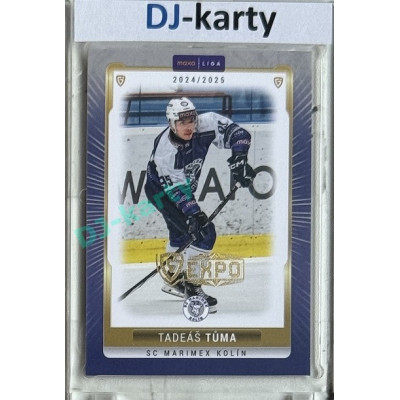 2024/25 Goal Cards Maxa liga 1. série #KOL-10 Tadeáš Tůma Parallel Expo Gold 1of4