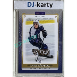 2024/25 Goal Cards Maxa liga 1. série #KOL-06 Karel Křepelka Parallel Expo Gold 1of4