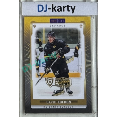 2024/25 Goal Cards Maxa liga 1. série #SOK-18 David Kofroň Parallel Expo Gold 1of4