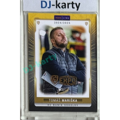 2024/25 Goal Cards Maxa liga 1. série #SOK-25 Tomáš Mariška Parallel Expo Gold 1of4