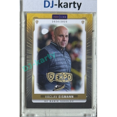 2024/25 Goal Cards Maxa liga 1. série #SOK-24 Václav Eismann Parallel Expo Gold 1of4