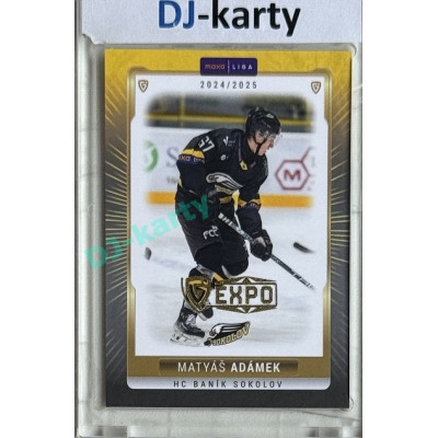 2024/25 Goal Cards Maxa liga 1. série #SOK-17 Matyáš Adámek Parallel Expo Gold 1of4