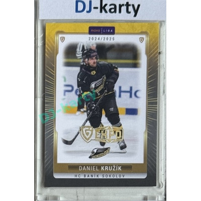 2024/25 Goal Cards Maxa liga 1. série #SOK-21 Daniel Kružík Parallel Expo Gold 1of4