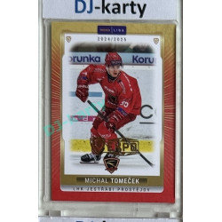 2024/25 Goal Cards Maxa liga 1. série #PRO-11 Michal Tomeček Parallel Expo Gold 1of4