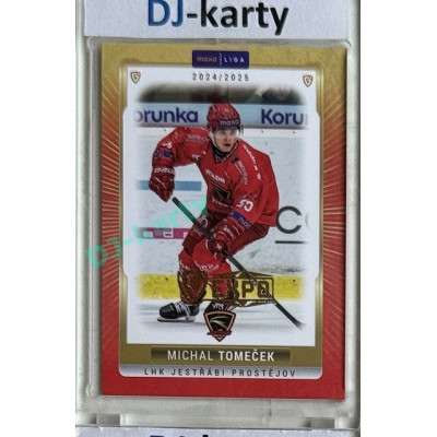 2024/25 Goal Cards Maxa liga 1. série #PRO-11 Michal Tomeček Parallel Expo Gold 1of4