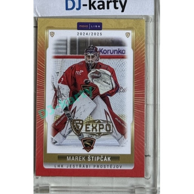 2024/25 Goal Cards Maxa liga 1. série #PRO-02 Marek Štipčák Parallel Expo Gold 1of4