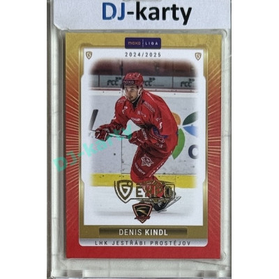 2024/25 Goal Cards Maxa liga 1. série #PRO-15 Denis Kindl Parallel Expo Gold 1of4