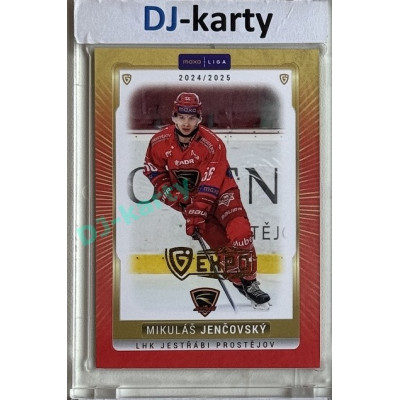 2024/25 Goal Cards Maxa liga 1. série #PRO-22 Mikuláš Jenčovský Parallel Expo Gold 1of4