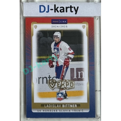 2024/25 Goal Cards Maxa liga 1. série #TRE-15 Ladislav Bittner Parallel Expo Gold 1of4