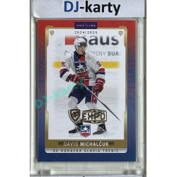 2024/25 Goal Cards Maxa liga 1. série #TRE-18 David Michalčuk Parallel Expo Gold 1of4