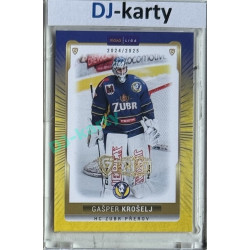 2024/25 Goal Cards Maxa liga 1. série #PRE-03 Gašper Krošelj Parallel Expo Gold 1of4