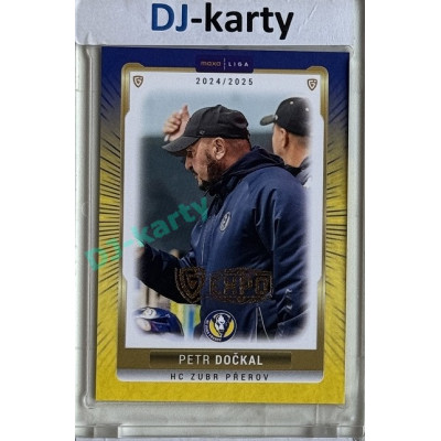 2024/25 Goal Cards Maxa liga 1. série #PRE-25 Petr Dočkal Parallel Expo Gold 1of4