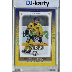 2024/25 Goal Cards Maxa liga 1. série #PRE-19 Lukáš Chludil Parallel Expo Gold 1of4