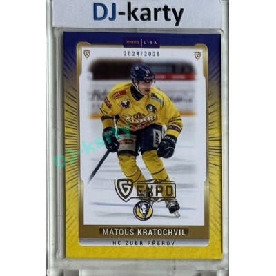 2024/25 Goal Cards Maxa liga 1. série #PRE-14 Matouš Kratochvil Parallel Expo Gold 1of4