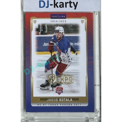 2024/25 Goal Cards Maxa liga 1. série #POR-16 Jakub Kotala Parallel Expo Gold 1of4