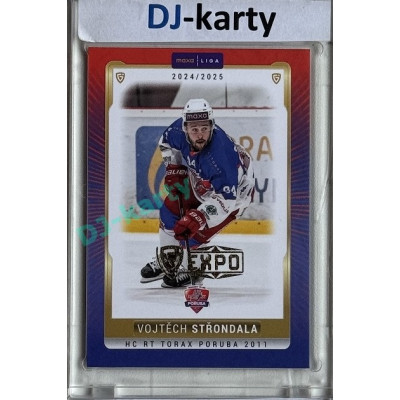 2024/25 Goal Cards Maxa liga 1. série #POR-10 Vojtěch Střondala Parallel Expo Gold 1of4