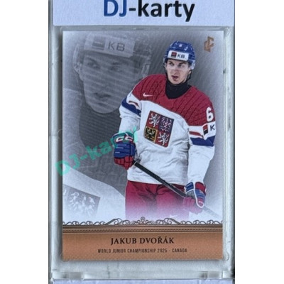 2024/25 LC Repre serie 1 #WJC-03 Jakub Dvořák World Junior Championship 2025 Canada Gold