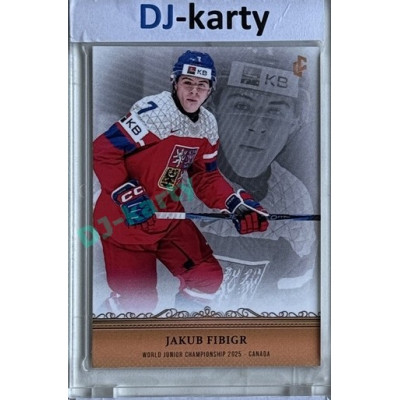 2024/25 LC Repre serie 1 #WJC-04 Jakub Fibigr World Junior Championship 2025 Canada Gold