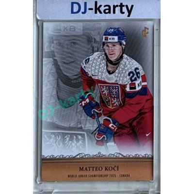 2024/25 LC Repre serie 1 #WJC-07 Matteo Kočí World Junior Championship 2025 Canada Gold