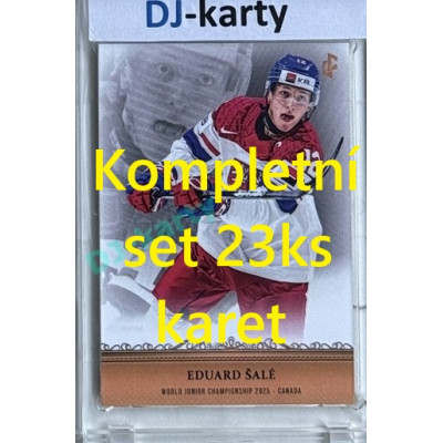 2024/25 LC Repre serie 1 kompletní set World Junior Championship 2025 Canada Gold set 23ks karet