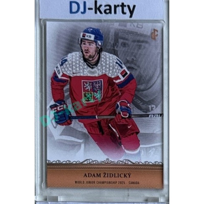 2024/25 LC Repre serie 1 #WJC-10 Adam Židlický World Junior Championship 2025 Canada Gold