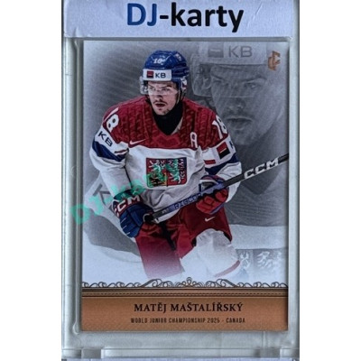 2024/25 LC Repre serie 1 #WJC-13 Matěj Maštalířský World Junior Championship 2025 Canada Gold