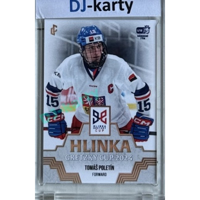 2024/25 LC Repre serie 1 #HGC-12 Tomáš Poletín Hlinka Gretzky Cup 2024 Gold