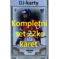 2024/25 LC Repre serie 1 kompletní set Hlinka Gretzky Cup 2024 Gold set 22ks karet