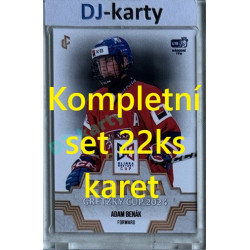 2024/25 LC Repre serie 1 kompletní set Hlinka Gretzky Cup 2024 Gold set 22ks karet