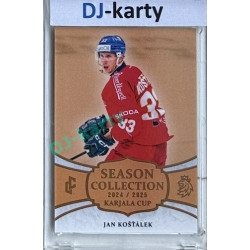 2024/25 LC Repre serie 1 #KC-05 Jan Košťálek Season Collection Karjala Cup 2024 Gold
