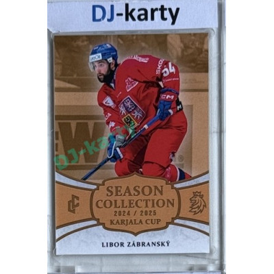 2024/25 LC Repre serie 1 #KC-07 Libor Zábranský Season Collection Karjala Cup 2024 Gold