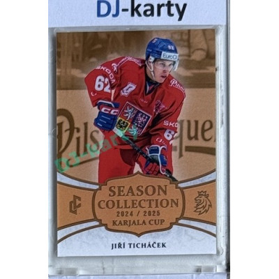 2024/25 LC Repre serie 1 #KC-08 Jiří Ticháček Season Collection Karjala Cup 2024 Gold