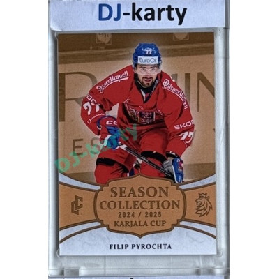 2024/25 LC Repre serie 1 #KC-10 Filip Pyrochta Season Collection Karjala Cup 2024 Gold
