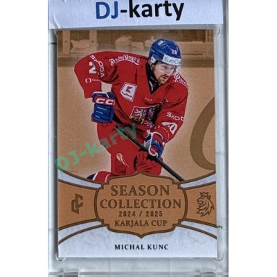 2024/25 LC Repre serie 1 #KC-13 Michal Kunc Season Collection Karjala Cup 2024 Gold