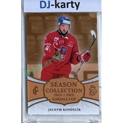 2024/25 LC Repre serie 1 #KC-14 Jáchym Kondelík Season Collection Karjala Cup 2024 Gold