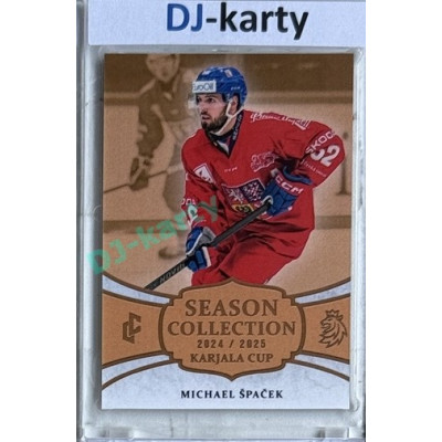2024/25 LC Repre serie 1 #KC-17 Michael Špaček Season Collection Karjala Cup 2024 Gold