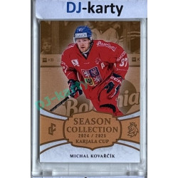 2024/25 LC Repre serie 1 #KC-19 Michal Kovařčík Season Collection Karjala Cup 2024 Gold