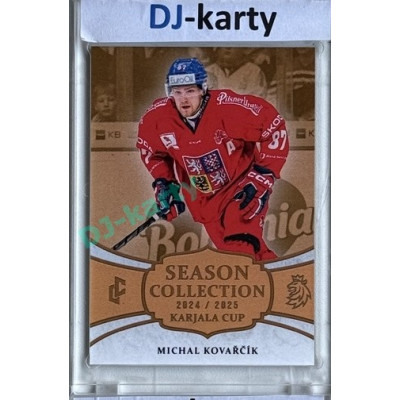 2024/25 LC Repre serie 1 #KC-19 Michal Kovařčík Season Collection Karjala Cup 2024 Gold