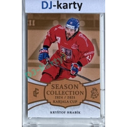 2024/25 LC Repre serie 1 #KC-23 Kryštof Hrabík Season Collection Karjala Cup 2024 Gold