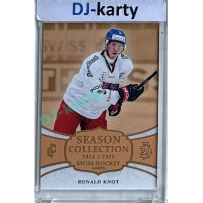 2024/25 LC Repre serie 1 #SHG-02 Ronald Knot Season Collection Swiss Hockey Games 2024 Gold